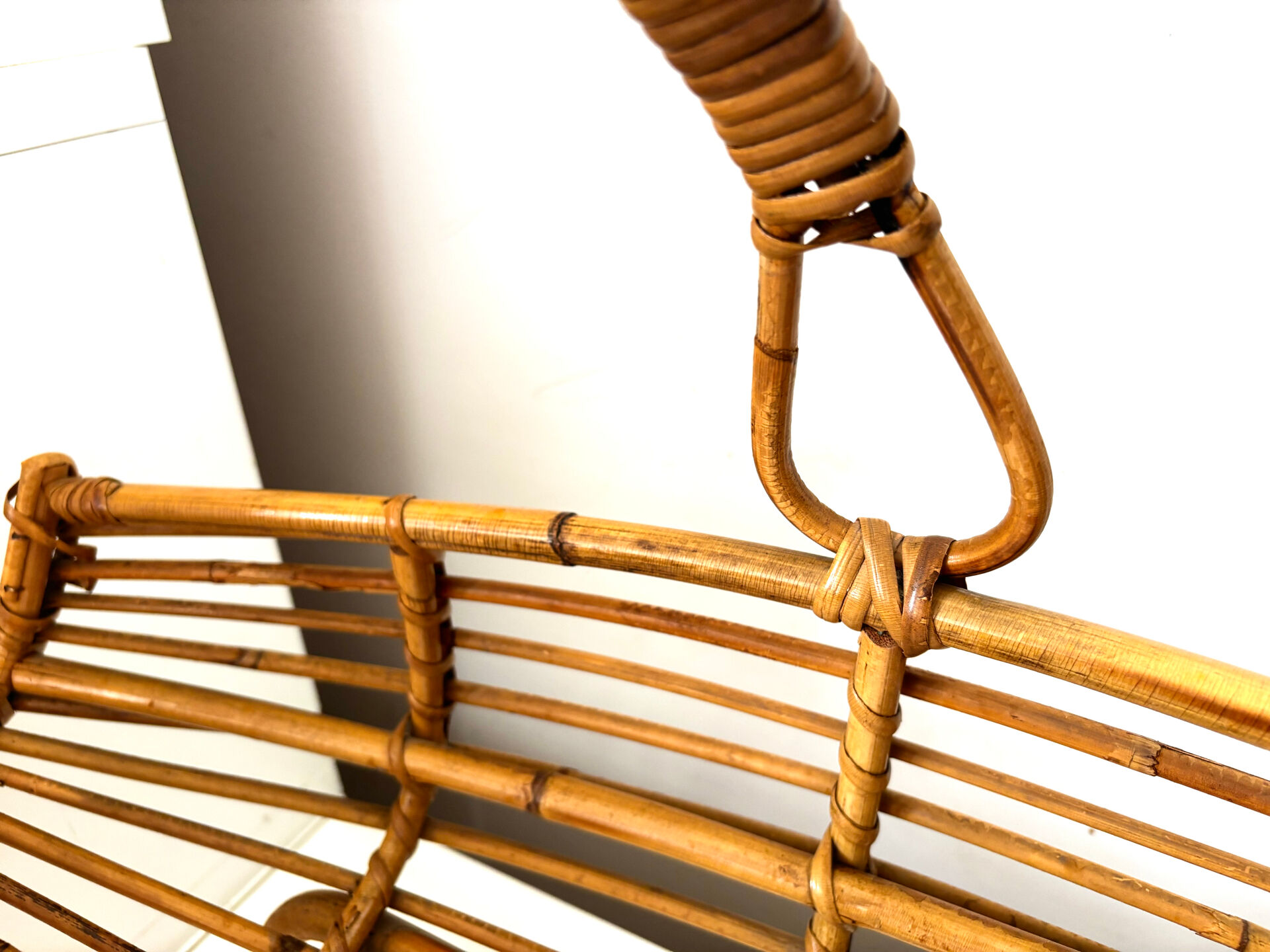 Porte revues en rotin Franco Albini 1960