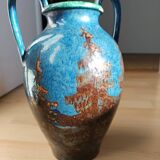 glazed ceramic vase 1920 signed François Sicard Vallauris