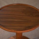 Scandinavian teak pedestal table, 1970s