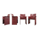 Chaises en cuir par Tito Agnoli pour Matteo Grassi, Modèle Korium, 1979