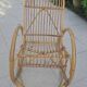 Rohe Noorwolde rattan rocking chair from the 60s
