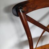 Set of 4 wooden bistro chairs