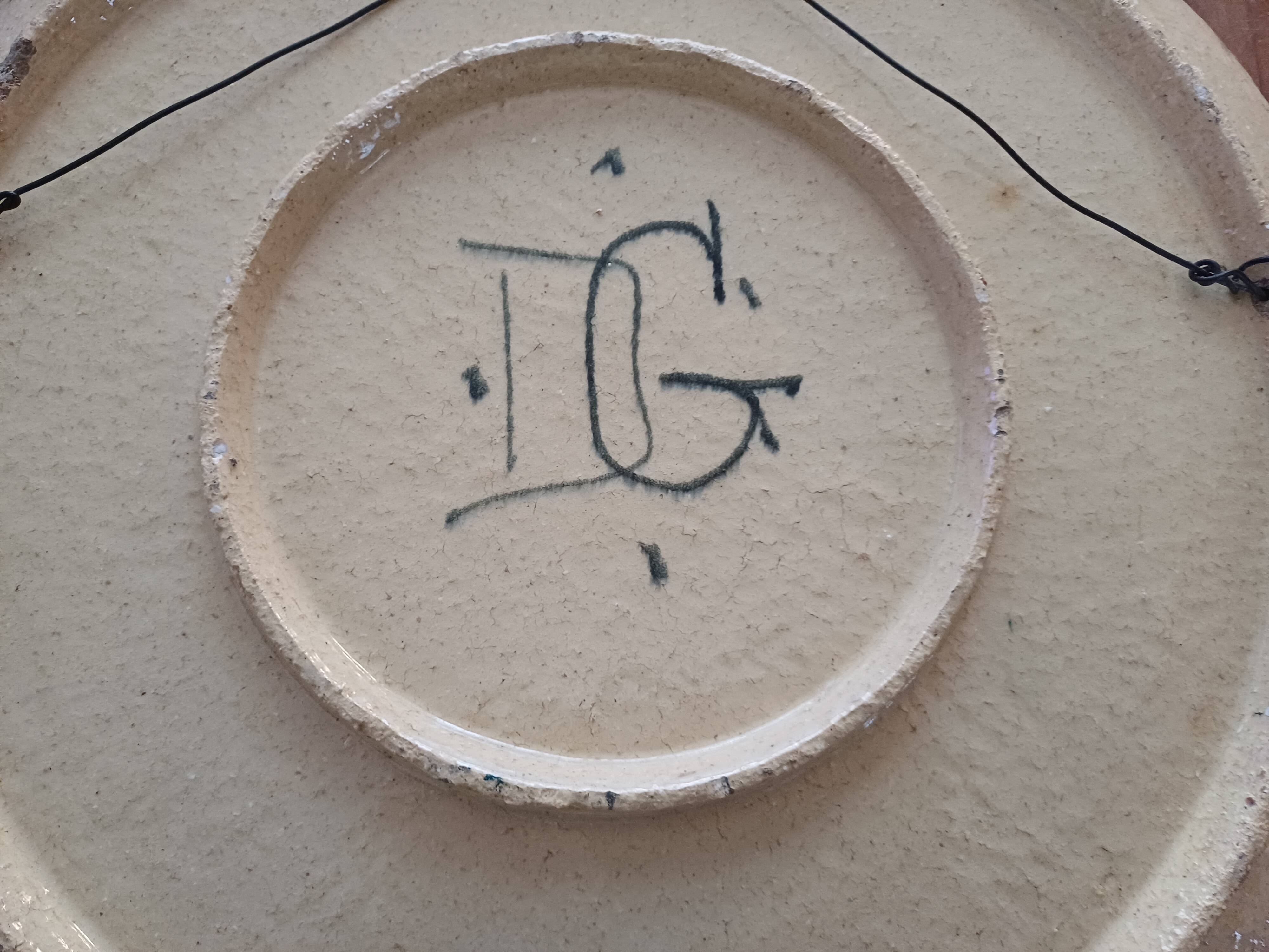 Dominique Grenet Barbotine "Gien" 1821-1885