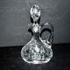 Carafe can liqueur / oil ewer in cut Bohemian crystal H18cm