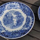 15 assiettes à dessert anciennes en faïence Petrus Regout &. Co Maastricht modèle Castillo