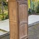 Renovated Louis XV bonnetière dormitory wardrobe in solid oak.