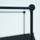 Radboud van Beekum black postmodern cube chair fm62, The Netherlands, 1981