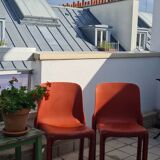 2 Artemide Selene chairs by Vico Magistretti