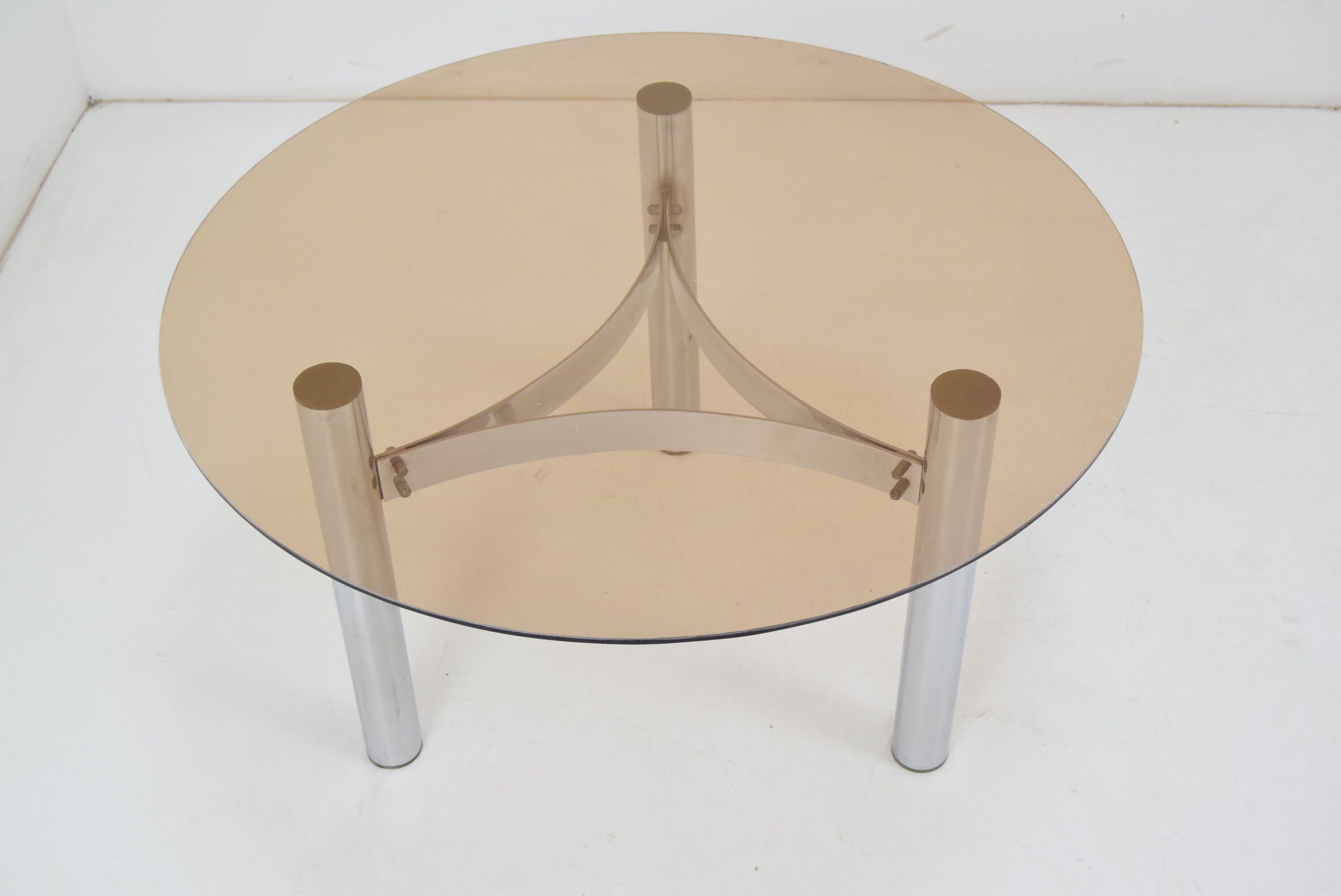 Design Chrome Coffee/Side Table, Czechoslovakia,circa 1980’s.