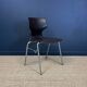 Set of 6 Flototto chairs wenge wood chrome steel 70s