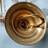 Small Venetian chandelier, three-burner twisted blown glass 1950s - Brass, Glass