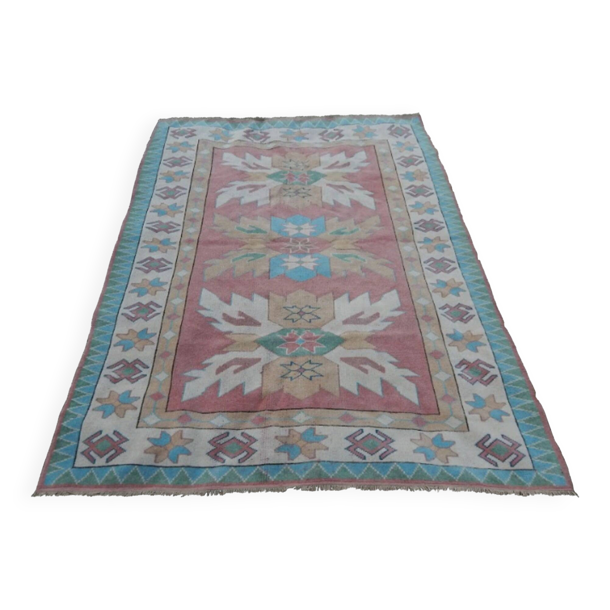 Vintage Turkish Oushak rug 170x216 cm
