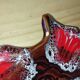 Vintage ceramic fish plate from Vallauris with frothy glaze.