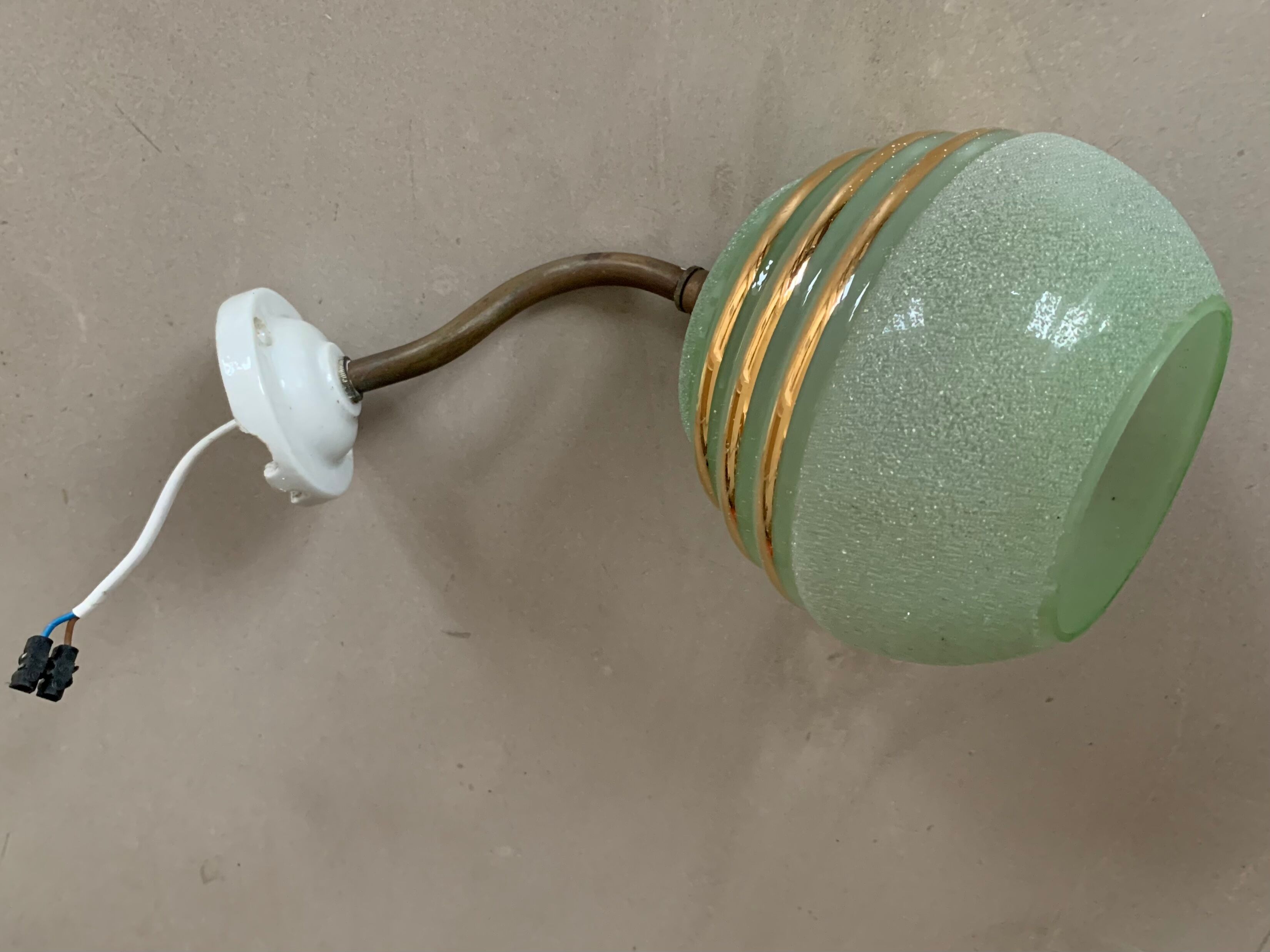 Old gooseneck wall lamp