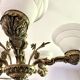 Bronze neoclassical chandelier with 6 lights