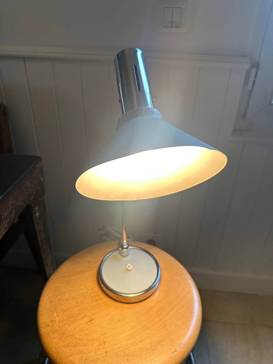 Grey desk lamp, Italy, 1960s