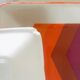 Gien service in enamelled porcelain modèle "arrows" 70s