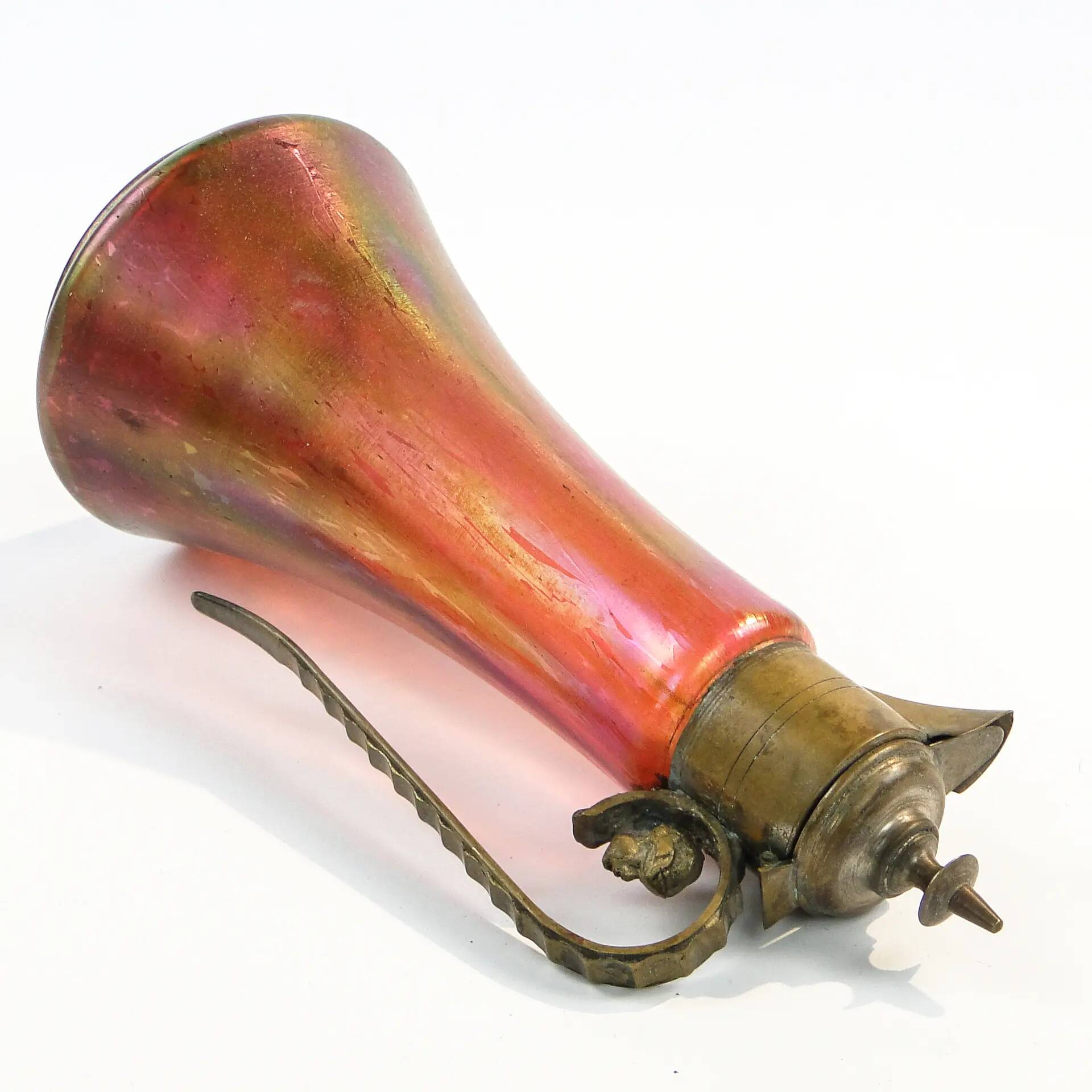 Carafe, Art Nouveau, glass, Czechoslovakia, early 20th century
