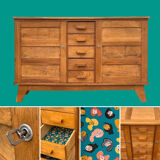 René Gabriel sideboard 1945/50 compass feet