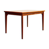 Danish mid century teak extendable dining table, denmark, 1960s