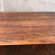 Lacquered 3-drawer chest with rosewood veneer.