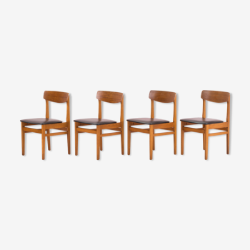 4 chaises scandinaves vintage - 1960