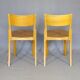 4 bistro chairs, around 1960, by Horgen Glarus - Switzerland - golden oak finish.
