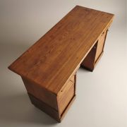 Bureau à rouleau en chêne, Tchécoslovaquie, années 1930