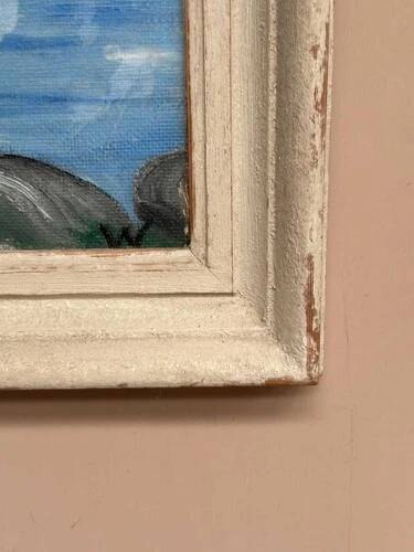 Mid-Century Oil on Panel “Tree” by Unknown, Vintage & Framed 34 × 29 cm