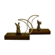 Serre-livre animalier en bronze, France 1960's