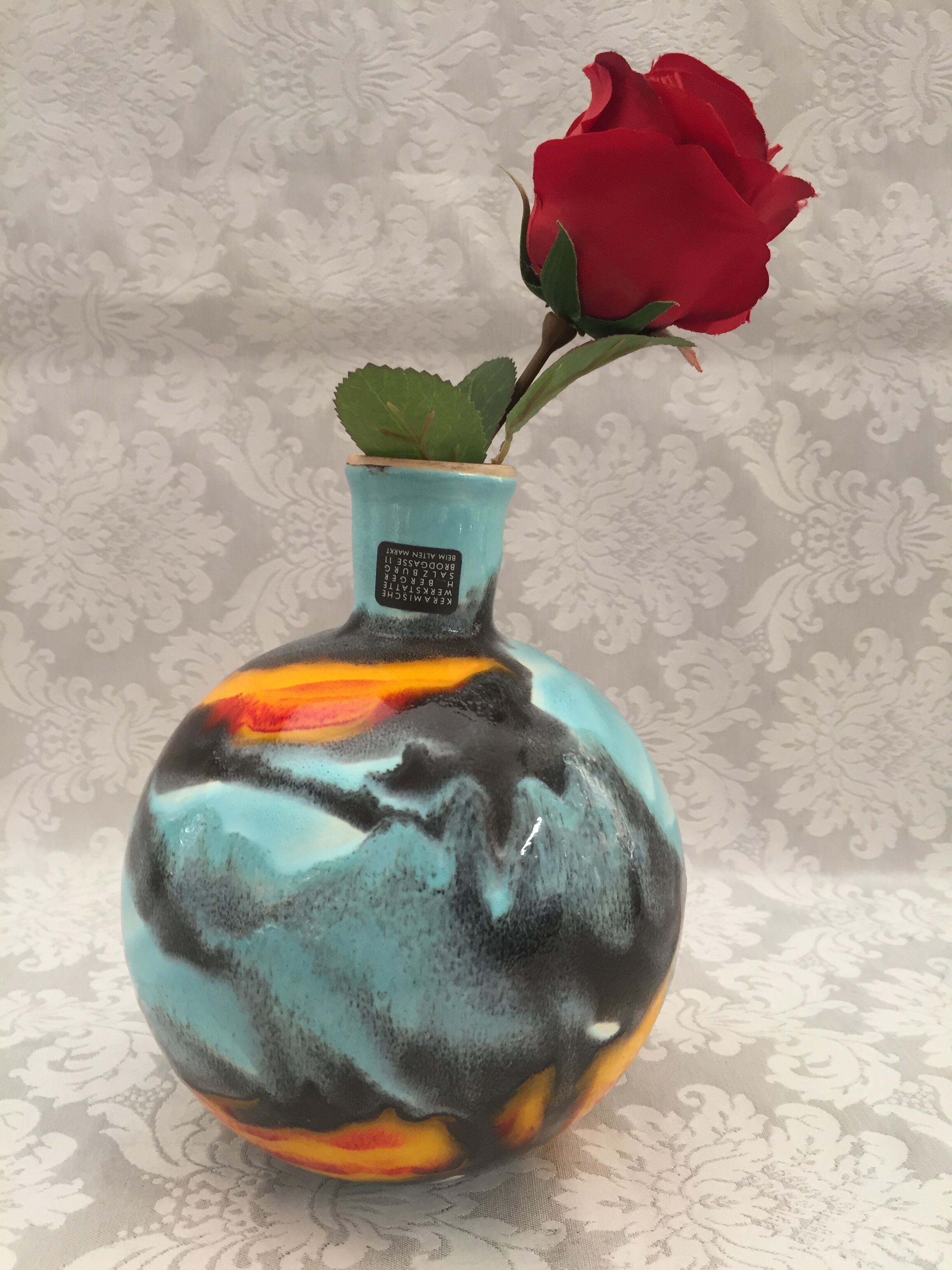 Vase atypical ball original Harro Berger Vienne