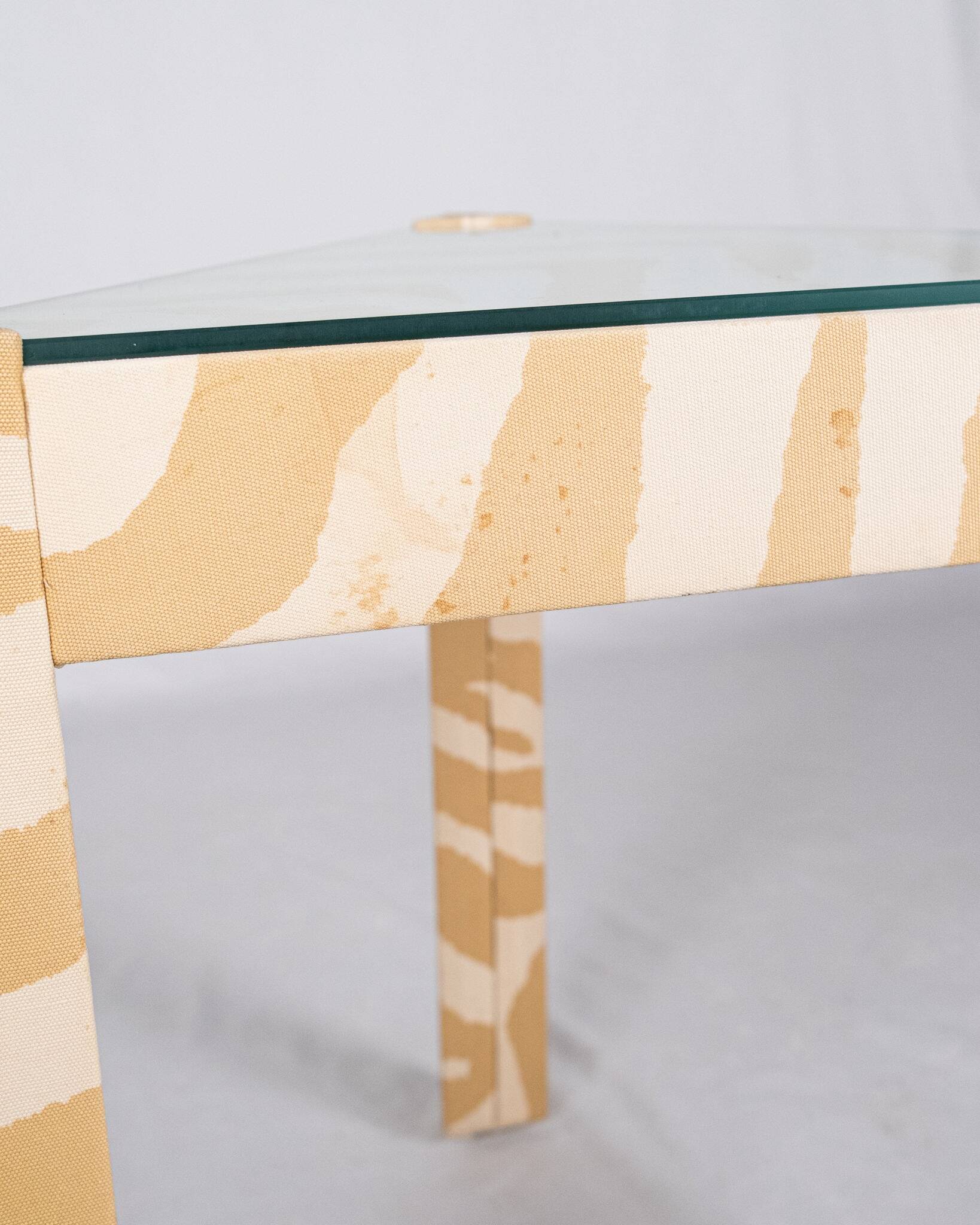 Set of nested tables upholstered, Pierre Frey, 1970s