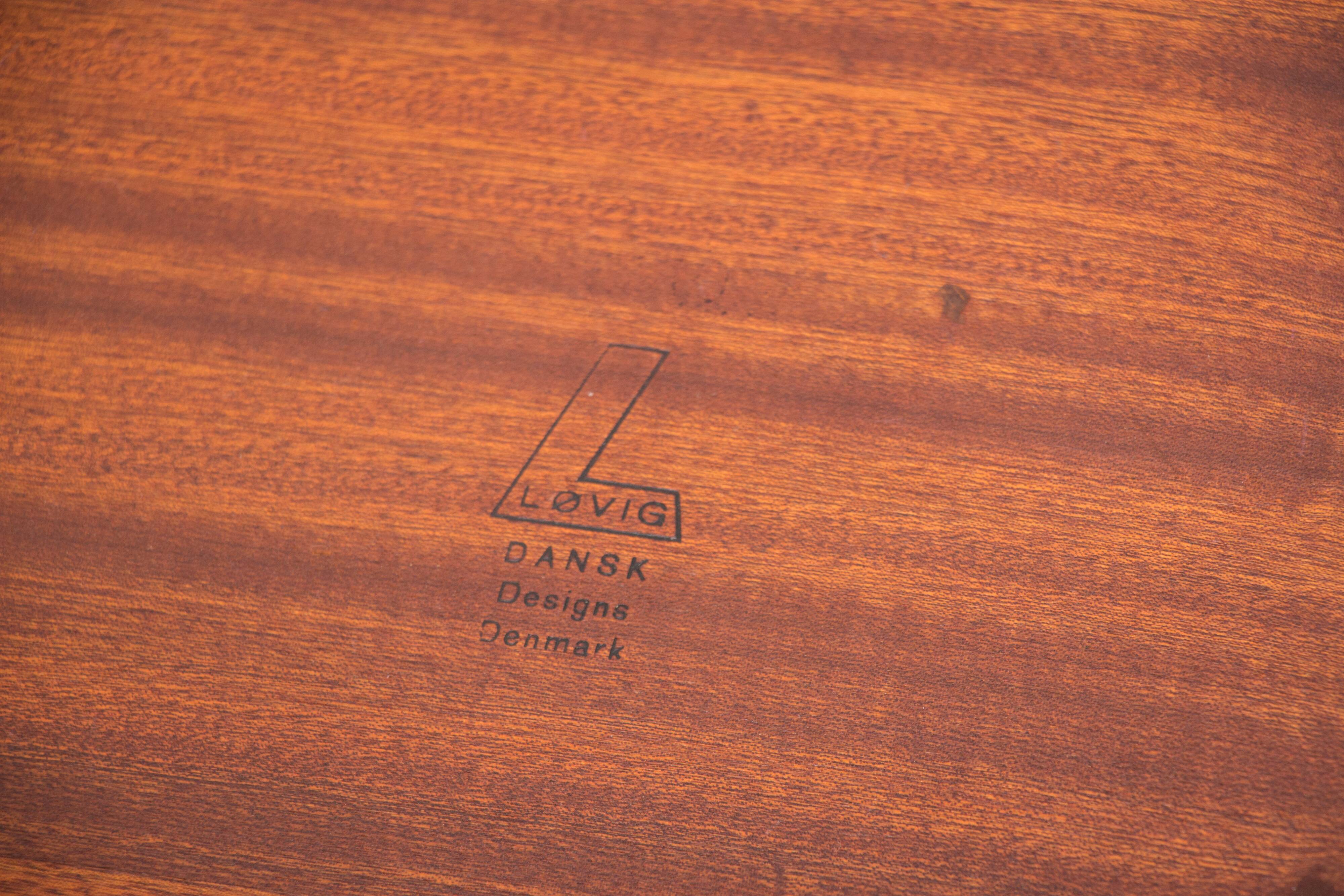 Large coffee table, or bench, Danish in teak by Peter Lovig Nielsen 1960.