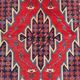 Antique handmade wool carpet, Mazlagan Iran 194 cm