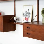 Teak shelving unit, Danish design, 1960s, manufactured in Denmark