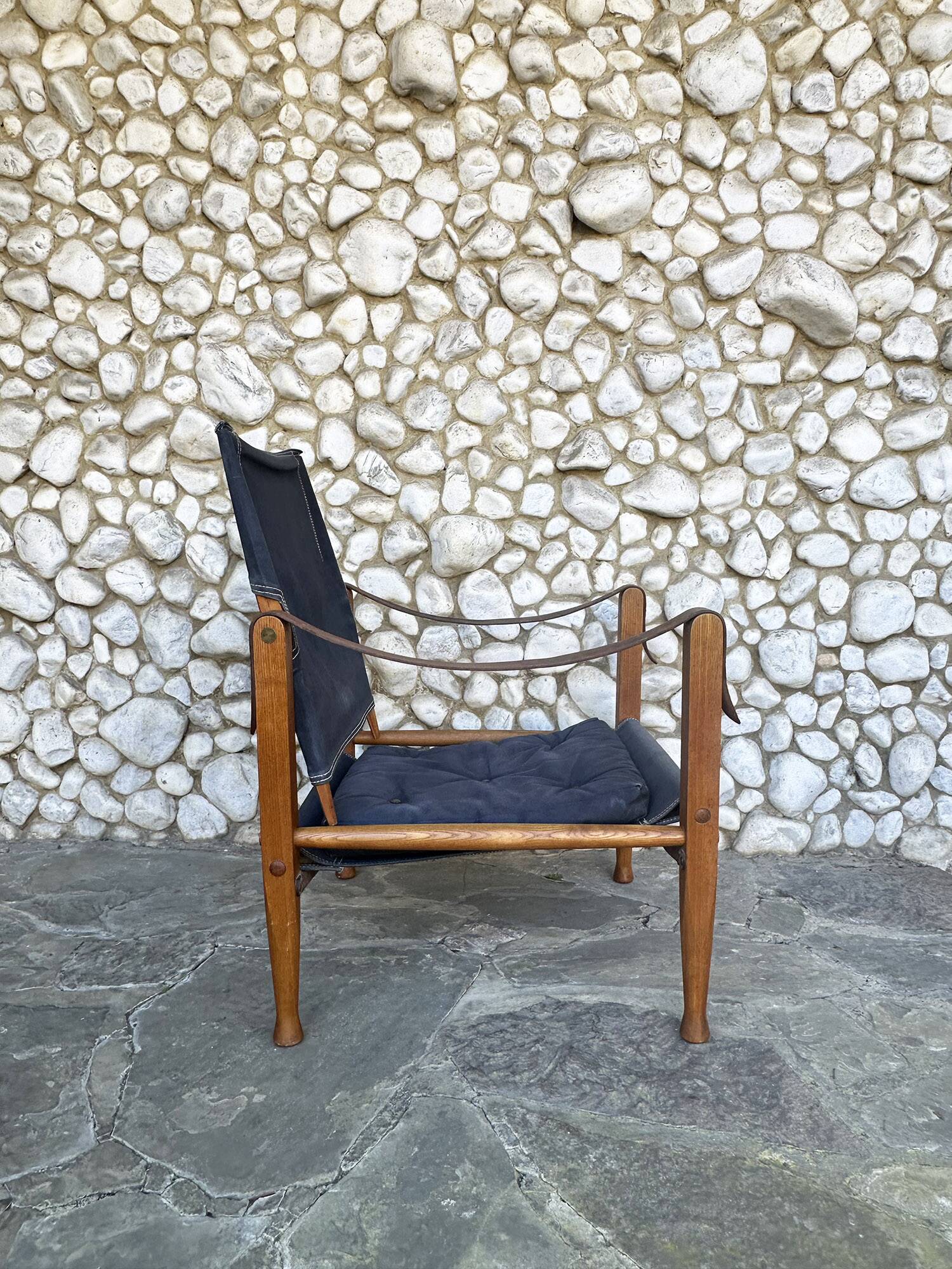 Safari Chair KK47000 Kaare Klint for Rud. Rasmussen, Denmark, 1960