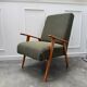 Scandinavian khaki armchair