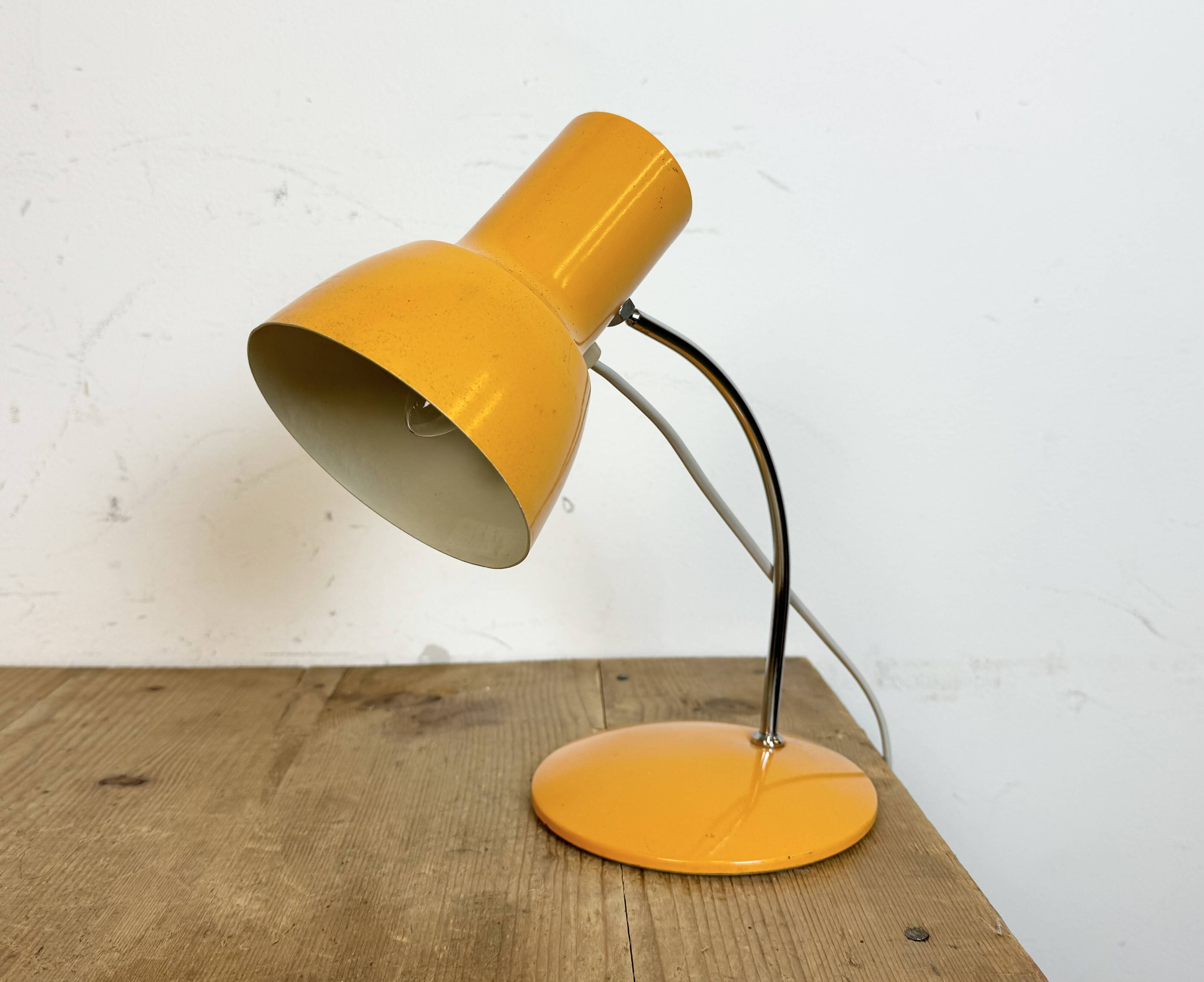 Orange Table Lamp by Josef Hurka for Napako, 1970s