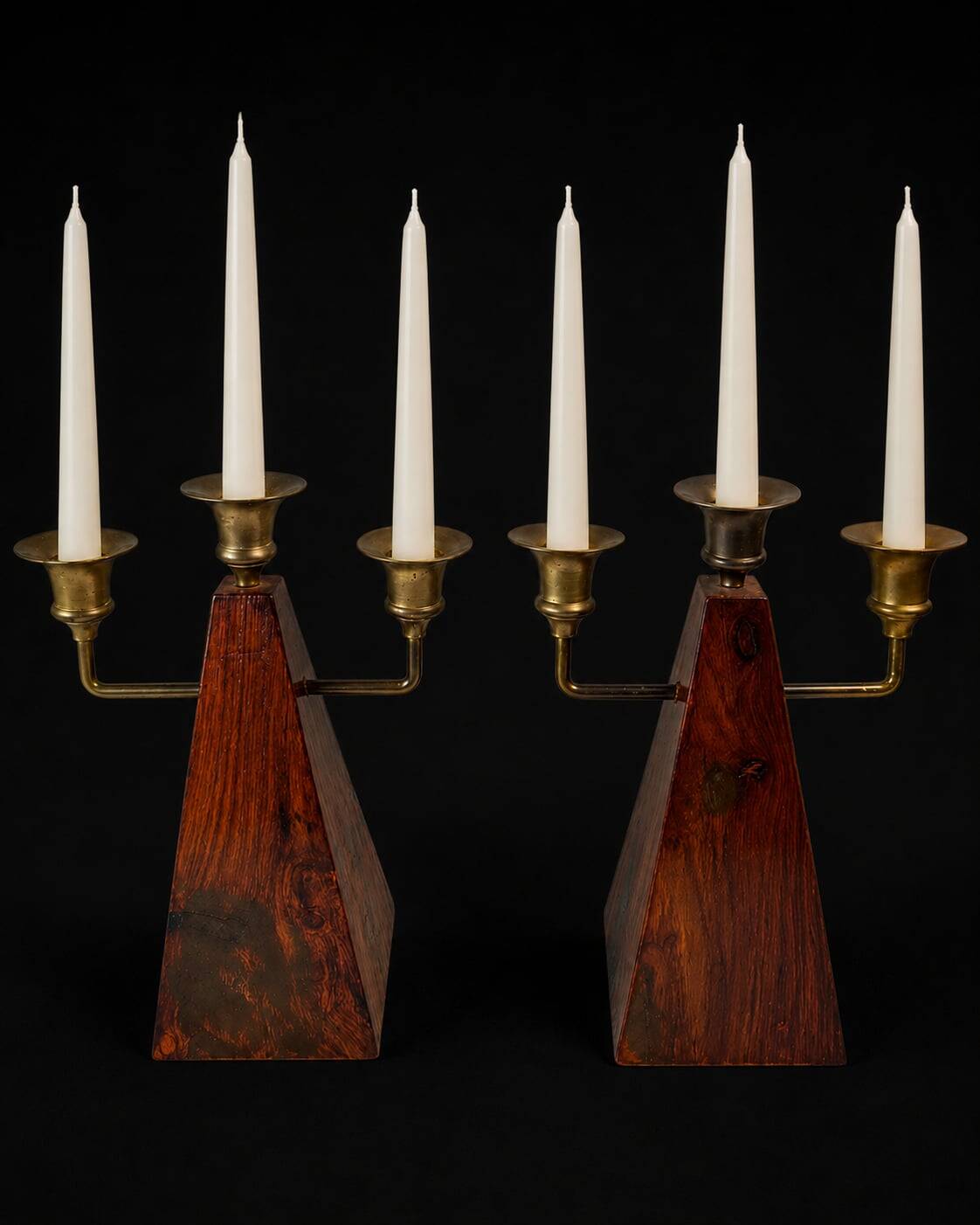 Candle holders pair