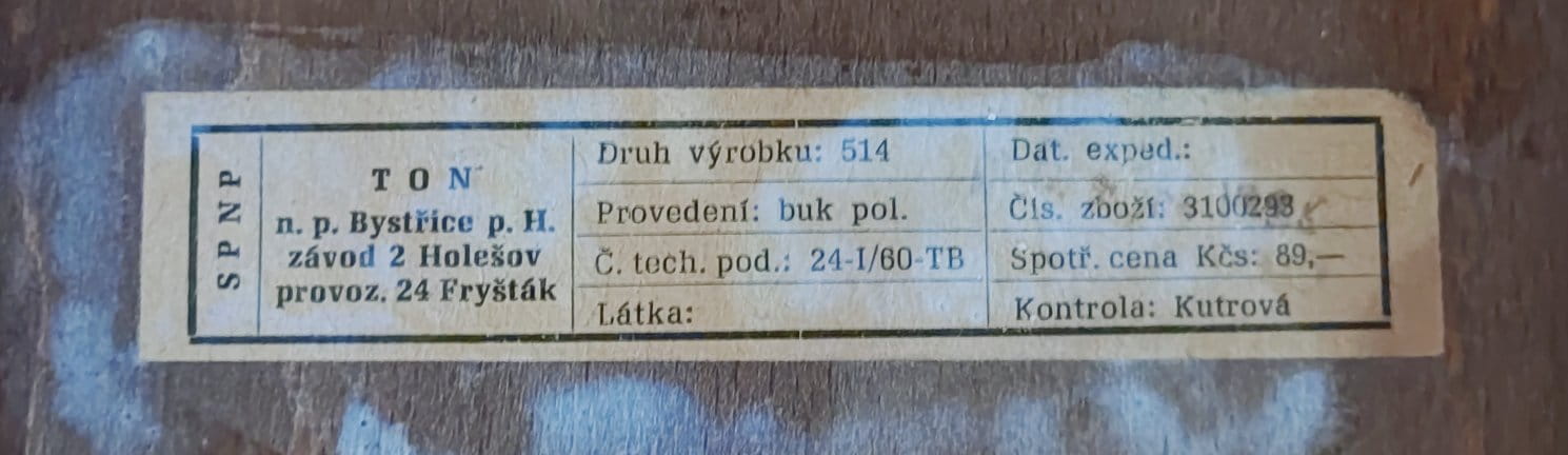 Set of Four Chairs by O. Haerdtl for TON, Czechoslovakia, 1960s