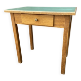 Small table Vintage desk 1960s Small side table laminated beech ve