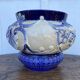 Earthenware pot cover in slipware from the Fives Lille factory