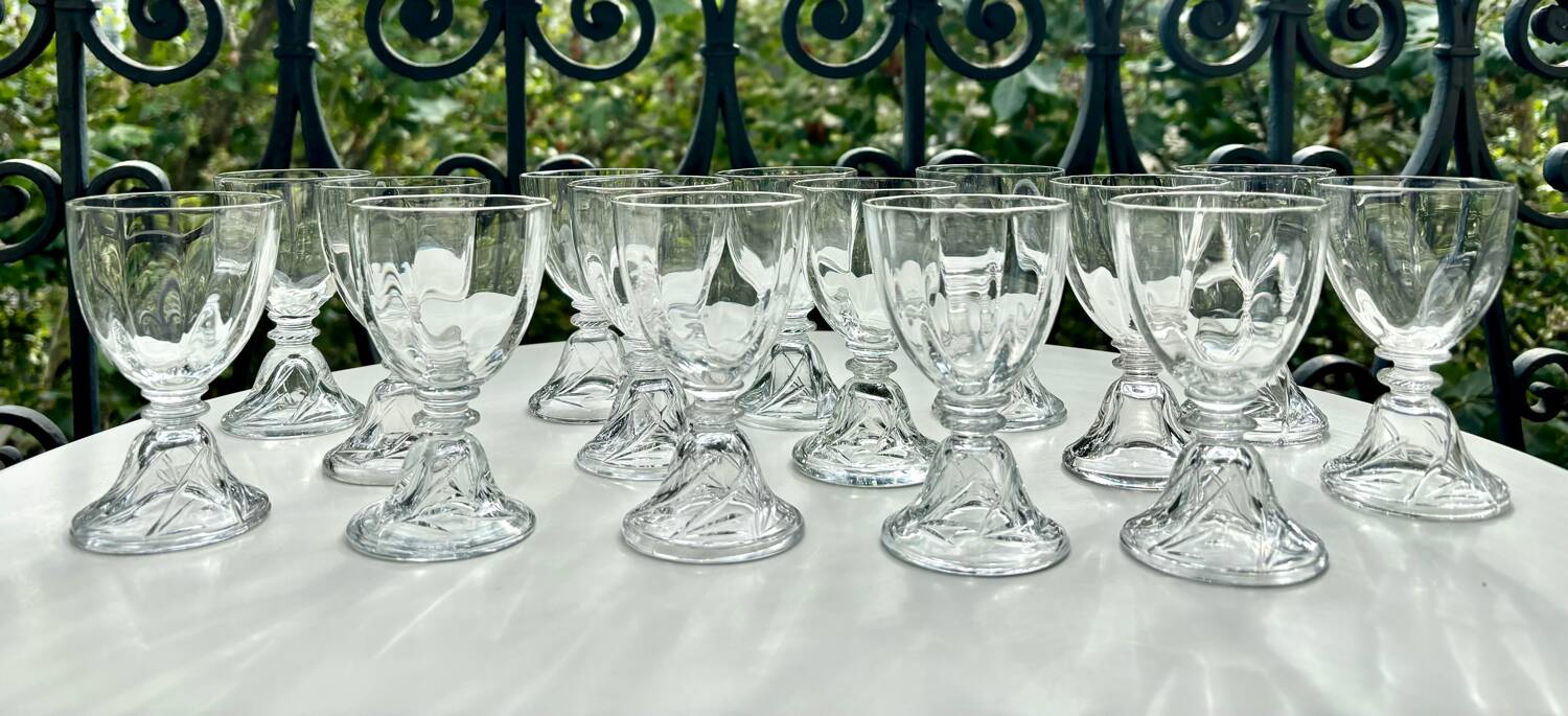 Verres Saint Louis Crystal modèle Cluny