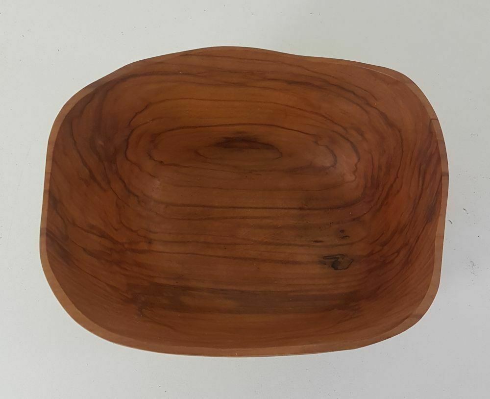 Olive wood bowl signed AB