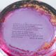 Hand-painted purple glass vase