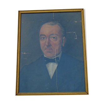 Portrait of notable - 19th - gilded frame