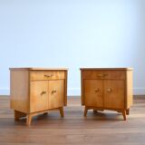 Pair of vintage bedside tables 1960s