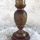 Glass and bronze lamp, Art Nouveau France