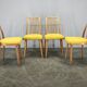 Set of 4 Mid-Century TON Beech Dining Chairs, Czechoslovakia, 1970s