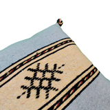 Coussin berbère gris et jaune marocain